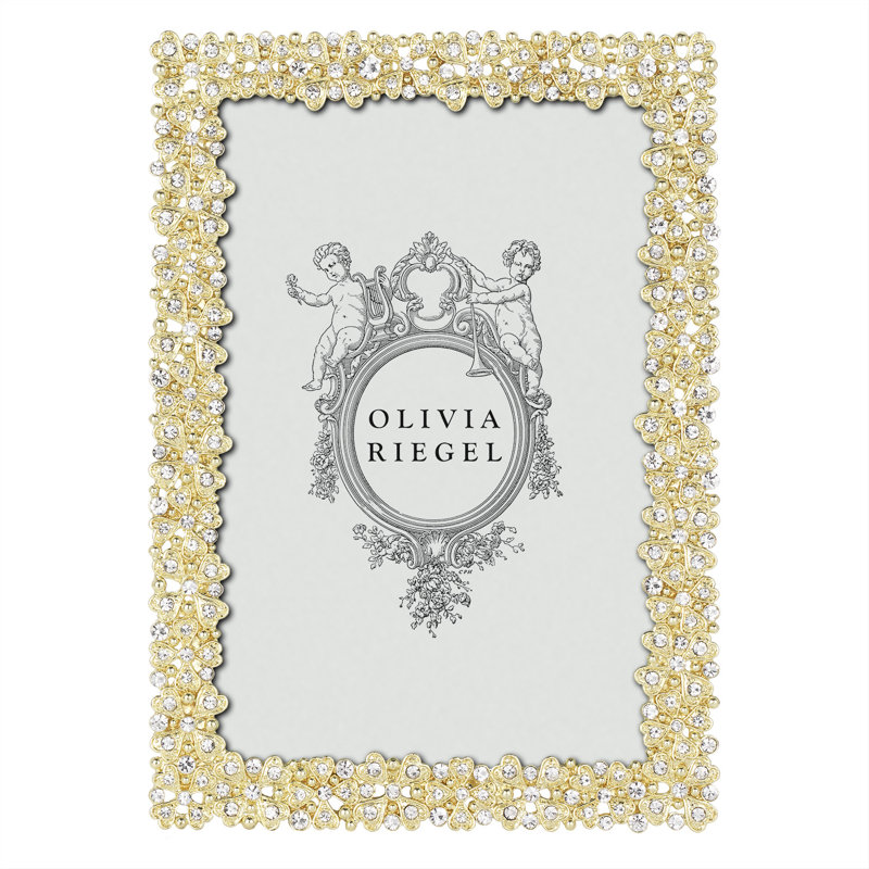 Evie Metal Picture Frame, 4" x 6", Gold