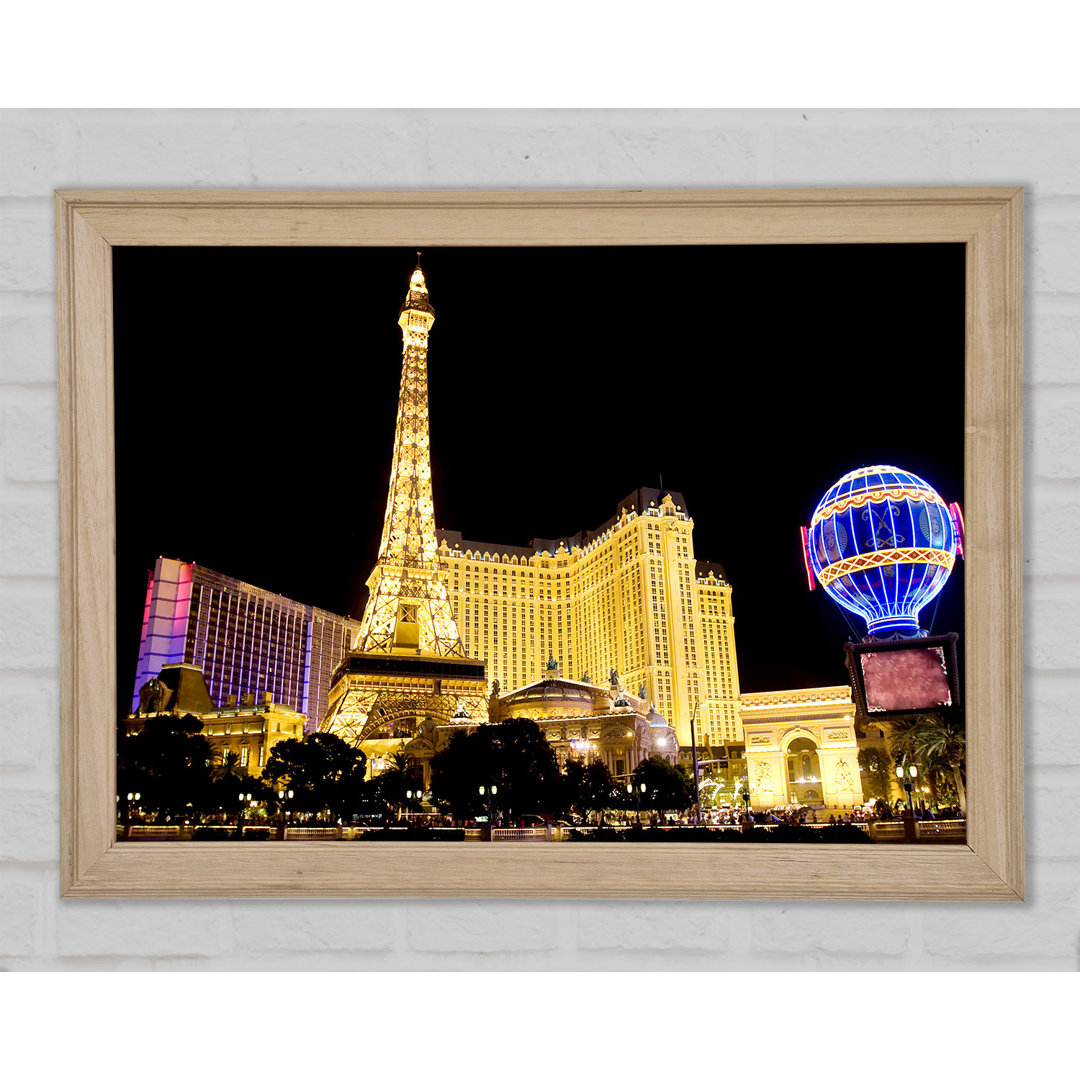 Las Vegas Goldener Eiffelturm - Druck