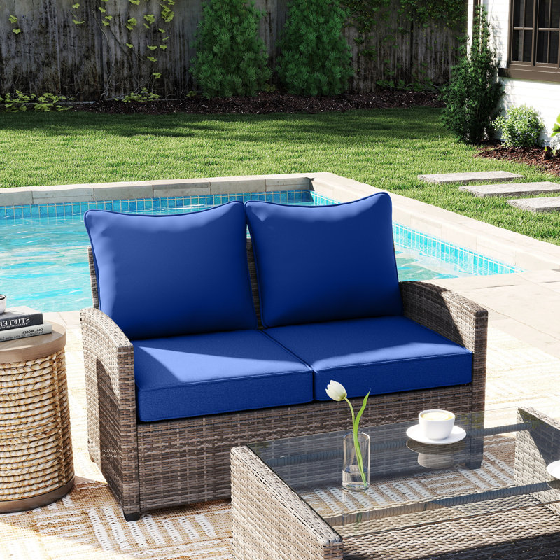 Outdoor 4.75'' Seat / Back Cushion, Dark Blue