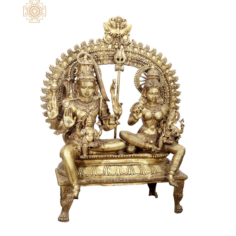 54 po famille Shiva grande taille (Shiva Parivar)