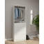 Garde-robe en bois blanc 32 po avec deux tringles Prosper