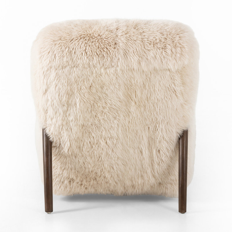 Sandro Leather Armchair, Chalet Shearling