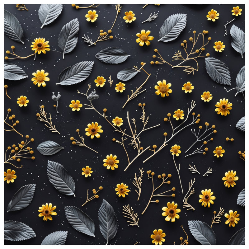 Coussin Floral, 16 po x 16 po