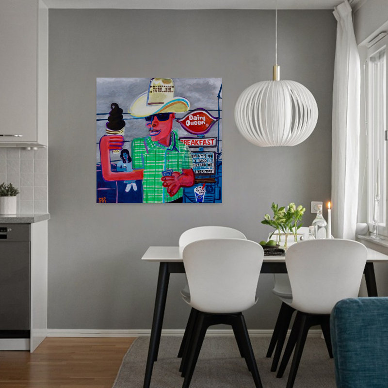 Art contemporain Art contemporain, H 18 po x l 18 po
