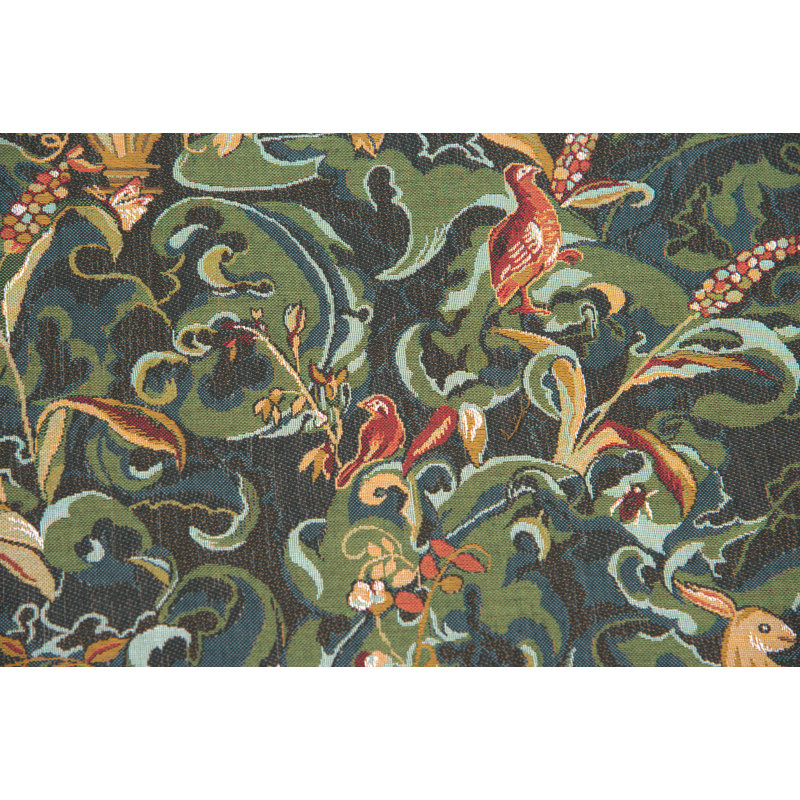 Animals Aristoloches Green European Tapestry Wall Hanging