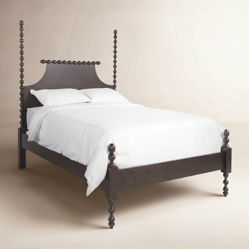 Mary Spindle Four Post Bed, Queen, Truffle