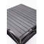 Table d'extérieur pliante noire avec sac de transport - aluminium, 27,56 po x 27,5 po
