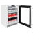ZLINE Autograph Edition 24 in. Touchstone Beverage Fridge W/ White Matte Glass Door & Matte Black Handle (RBSOZ-WM-24-MB)