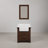 Keighley 30" Carrara White Marble Countertop Bath Vanity in Rustic Sienna with Mirror-286659540-286659546