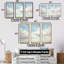 «White Clouds Scenery Minimalisme II», ensemble de reproduction d'art mural nuages-107767040-107767033
