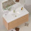 Duracast 48 po X 19,48 po Dessus de meuble-lavabo simple à quartz intégré avec trous de robinet d'évier (sans armoire)