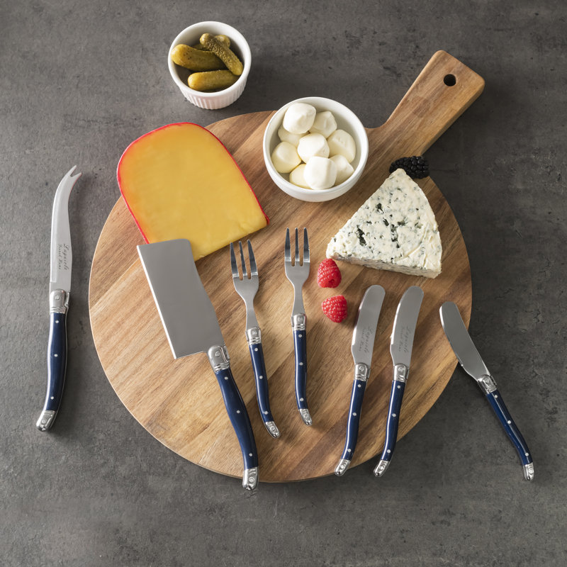 French Home Laguiole Ultimate 11-Piece Charcuterie Set With Navy Handles