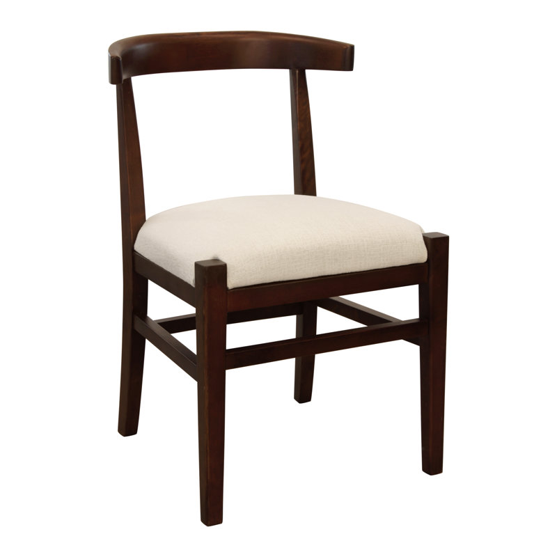 Hartford Mid-Century Modern Dining Chair With Performance Fabric Upholstery