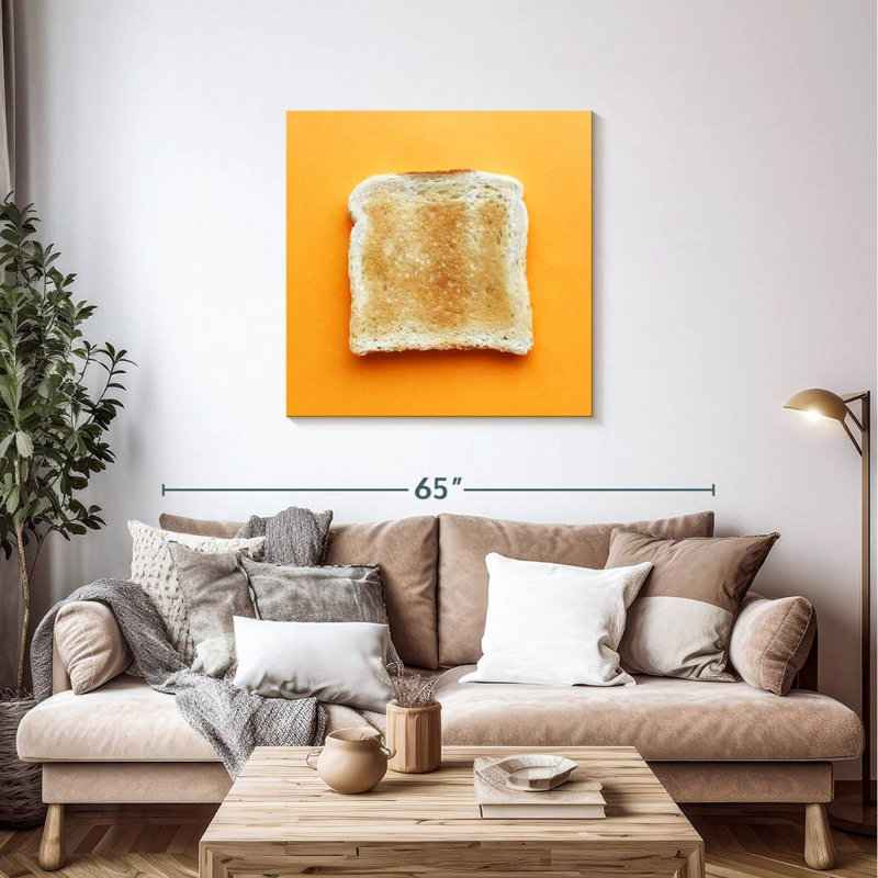 Arney, morceau de pain grillé, H 36 po x l 36 po