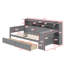Lit de jour en bois avec tablettes de rangement, lit fonctionnel-1783237863