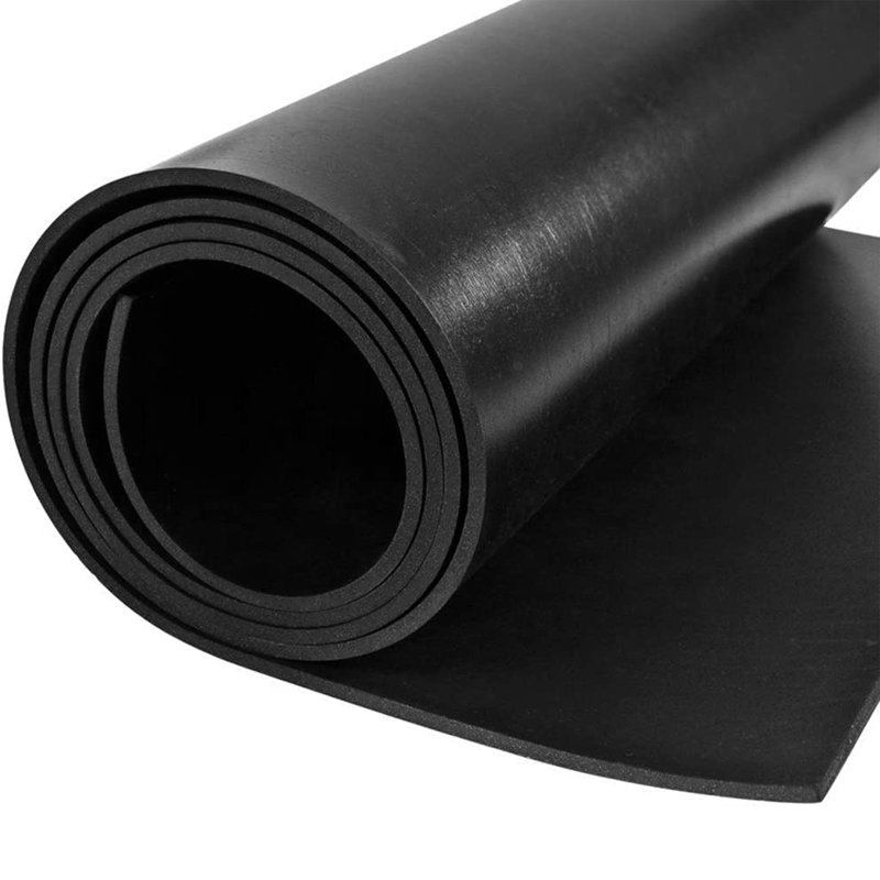 Rouleau de feuille de caoutchouc noir polyvalent - résistant aux rayons UV, ignifuge, antidérapant