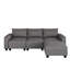 Canapé modulaire modulaire en L avec rangement-335324743