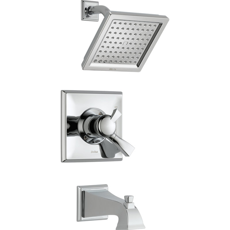 Robinet de baignoire et douche à pression équilibrée avec moniteur Dryden ™, Chrome