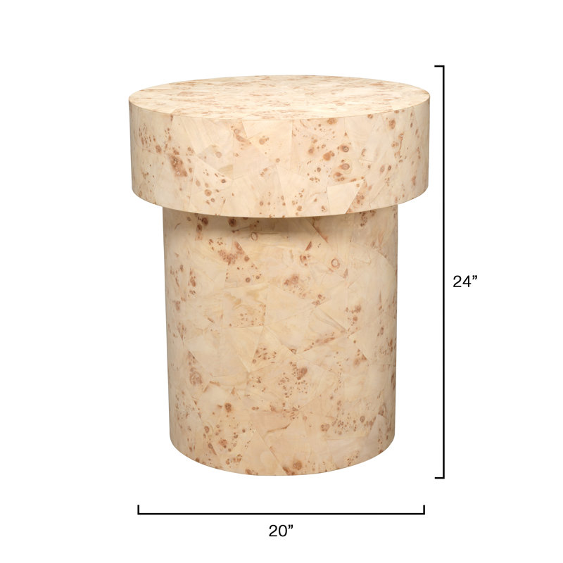 Configuration Wood Side Table, Bleached
