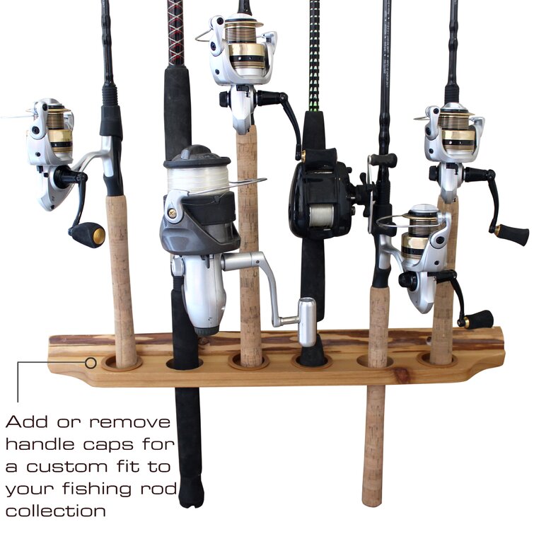 Rush Creek Creations 2-Piece 6 Fishing Rod Wall Rack