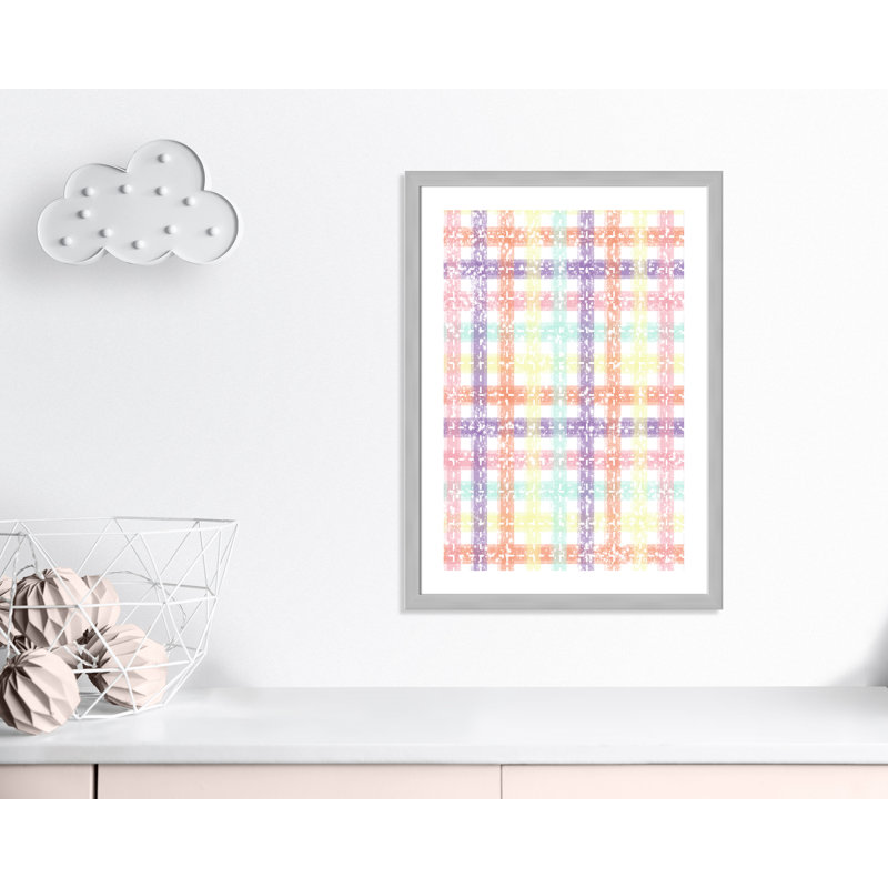 Adhésif décoratif à carreaux uniques, H 36,5 po x l 26,5 po x P 0,625 po, Encadré plat argent