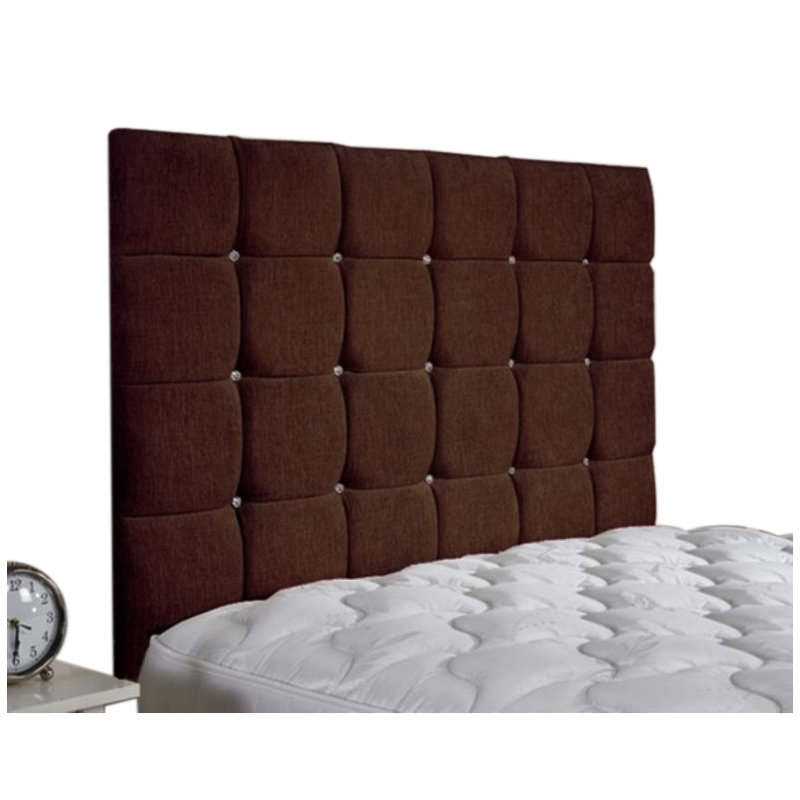 Upholstered Headboard, Super King (6'), Plush Velvet, Mustard