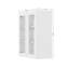 Meuble de cuisine mural, 2 portes, 3 étagères, vitres non comprises, à monter soi-même, 30,5 cm (P) x 76,2 cm (L) x 91,4 cm (H), blanc-120544257