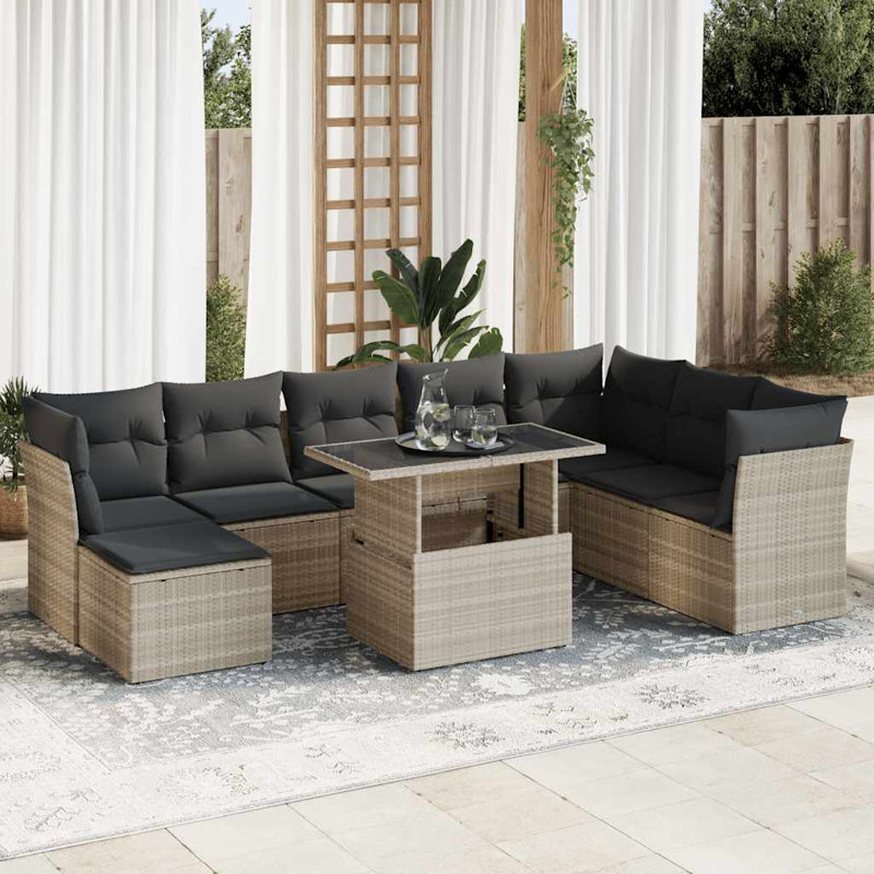 Ensemble de canapé de jardin Vidaxl