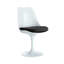 Chaise d'appoint rembourrée noire Wommack-464841296