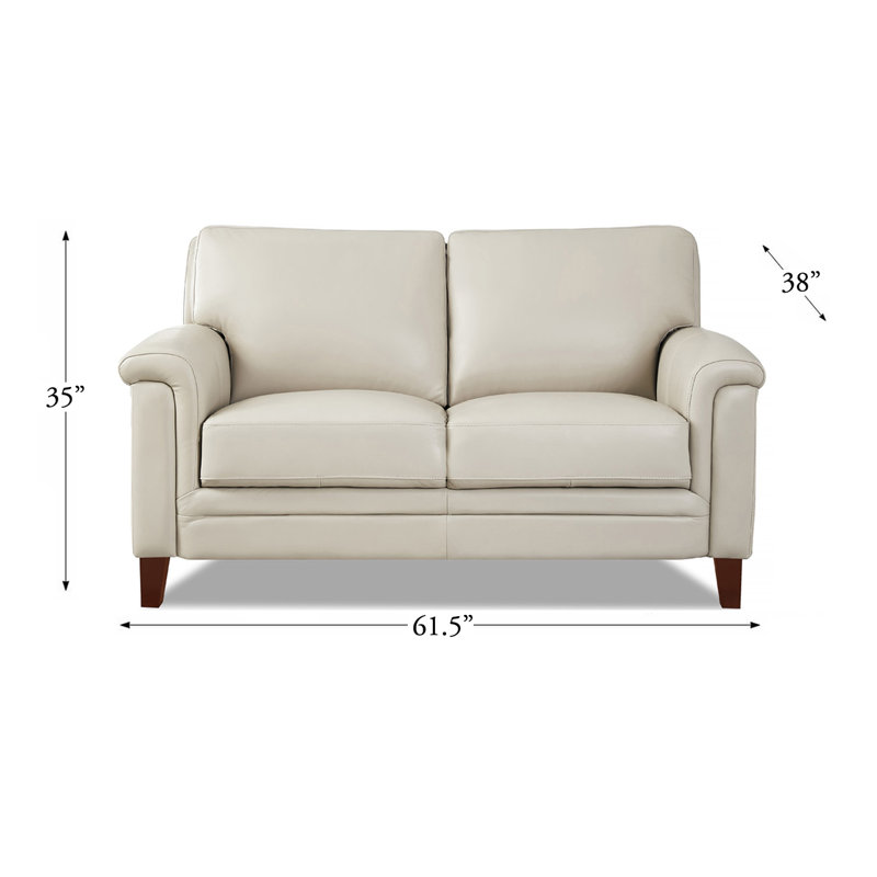 Causeuse moderne en cuir Westcott