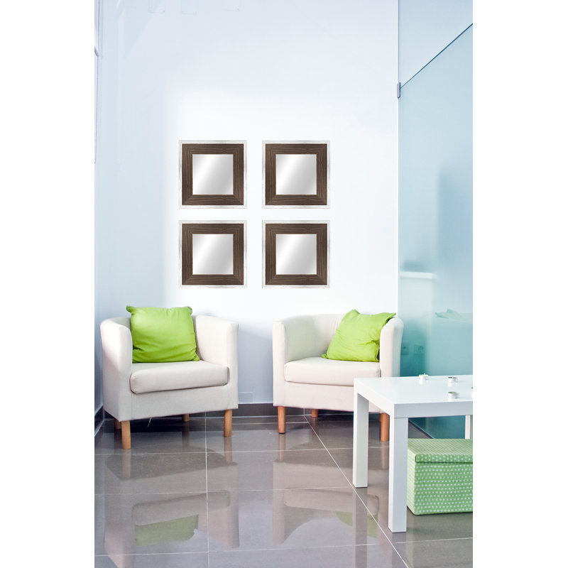 Bois naturel, Blanc / brun, 22,5 po x 22,5 po