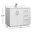 Meuble-lavabo simple 42 po avec plateau en pierre composite Cloverfield-93496153-93496152