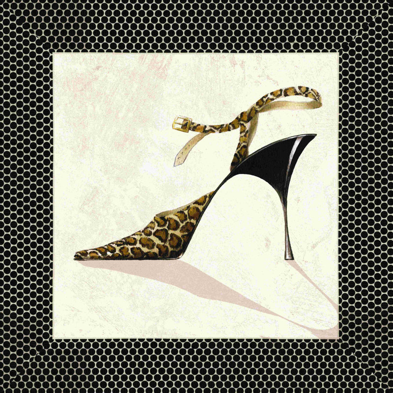 Heels Cheetah 2 - Impression sur toile tendue, L 12 po x H 12 po