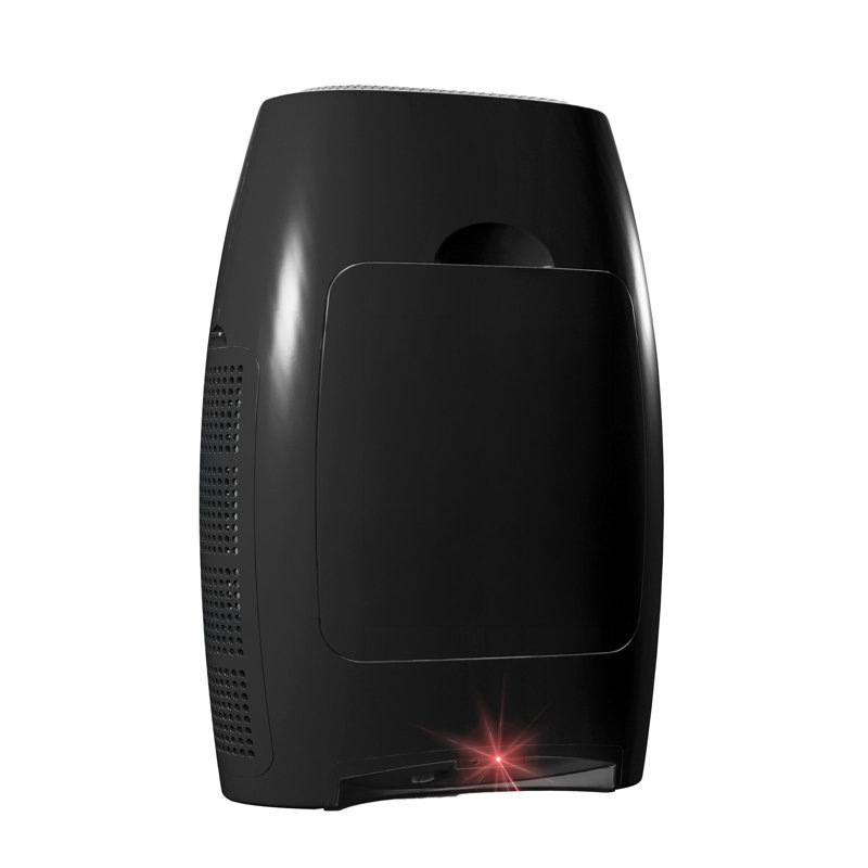 Le seul purificateur / désodorisant et aspirateur d'air 2-en-1, noir