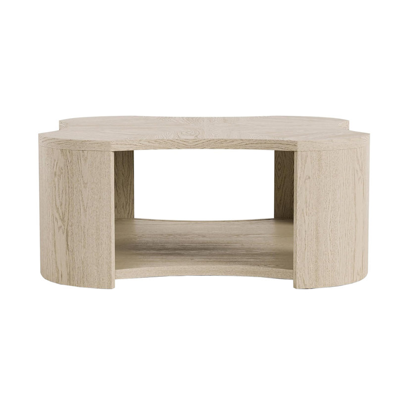 1 table basse en bois avec roulettes en chêne