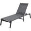 Méridienne pour chaise longue d'extérieur réglable à 5 positions 2 pièces