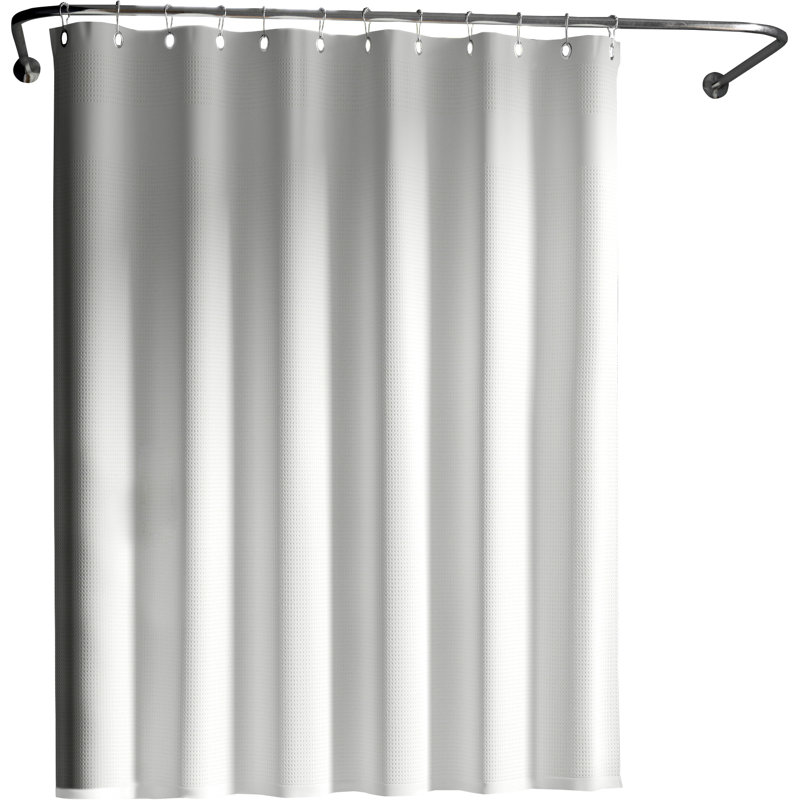 Crochets de rideau de douche Karmindy, blanc