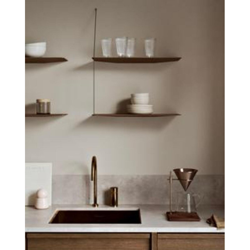 Stedge Shelf (60 Cm), White Oak, 47.2" H x 23.6" W x 8.7" D