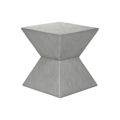 Accent Table, 25"H, Indoor Or Outdoor, Side Table, End, Nightstand, Bedroom, Living Room, Grey, Contemporary, Modern