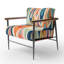 Fauteuil d'appoint rembourré Retro Abstract Drops-8846648