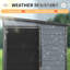 Remise extérieure en plastique 4 x 8 pi avec structure en acier, porte verrouillable et deux fenêtres, pour ranger les outils de jardin