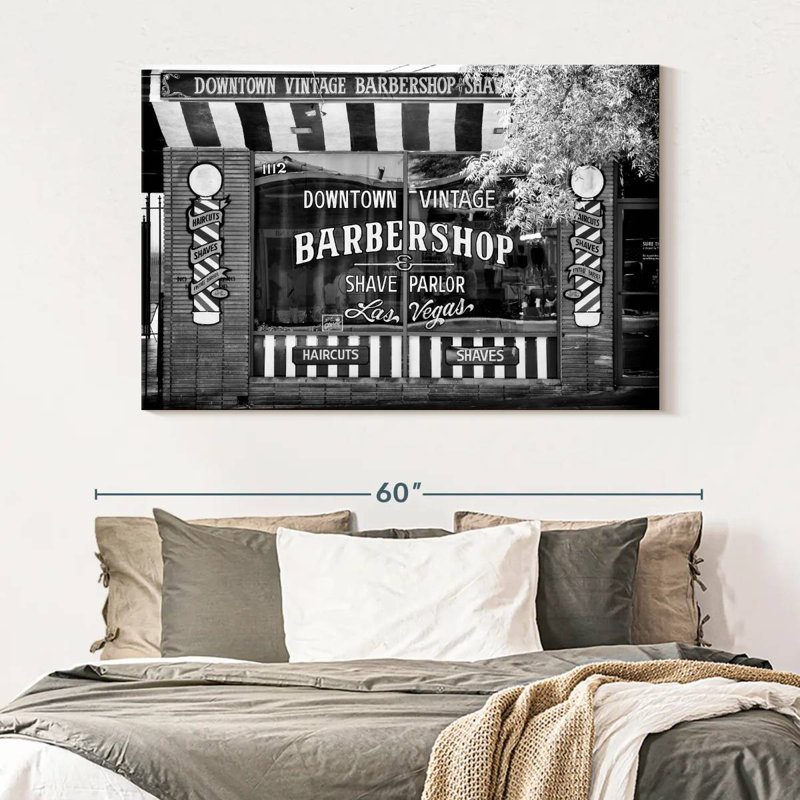 Lilie Barbershop Las Vegas, 34" H x 51" W