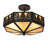 16" Wide Pinecone Semi-Flushmount