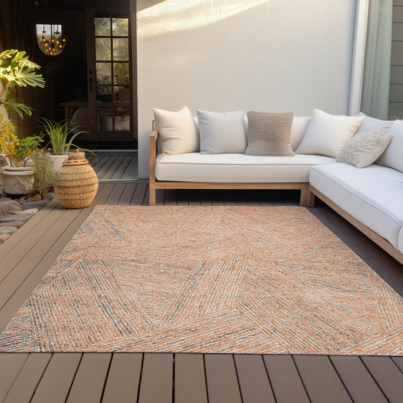 Chayden Indoor/Outdoor Chantille ACN991 Gray Area Rug, Rectangle 9' x 12'