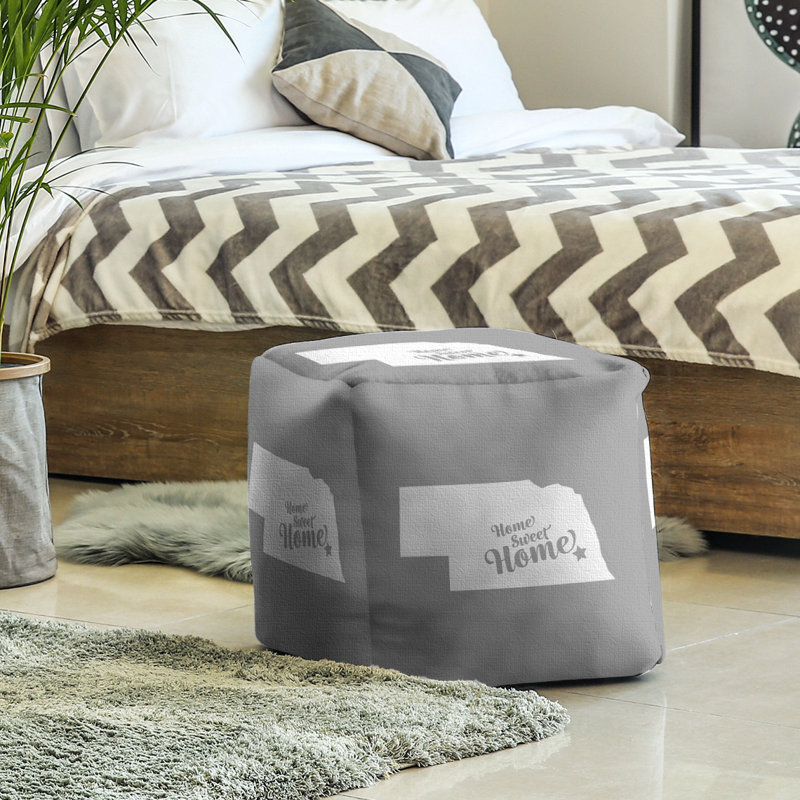 Repose-pieds à cubes lincoln the home, Gris
