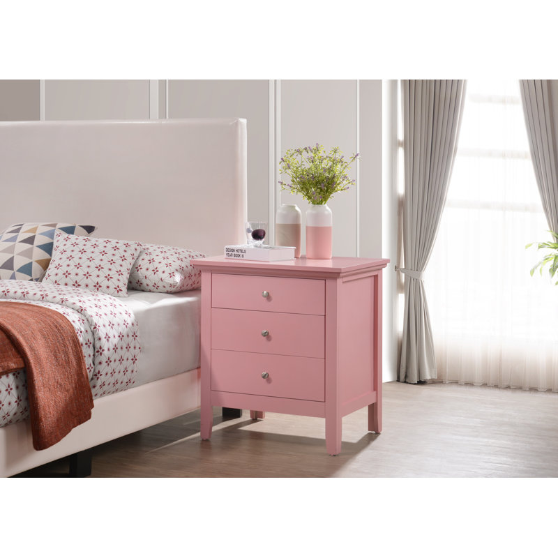 Tables de bout de chambre à coucher Table de chevet moderne Table de bout Table de chevet, Rose