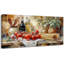 Décoration murale de cuisine de ferme CXVU, toile d'art de cuisine murale rétro, œuvre d'art de cuisine rustique pour photos murales, décoration de salle à manger de campagne, cadre intérieur en bois massif, impressions sur toile 32 x 16 pouces-129063595-129063575