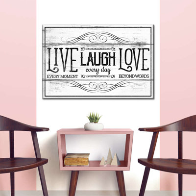 Live Laugh Love Everyday Canvas Print