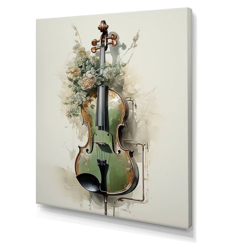 Basson beauté opulente olive II sur toile, Toile tendue, 44" H x 34" W