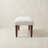 Handmade Boucle Transitional Cream Upholstered Bench